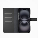 Puro iPhone 16 Plus Fodral Wallet Stand Svart