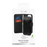 Puro iPhone 16 Pro Fodral Wallet Stand Svart