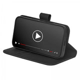 Puro iPhone 16 Pro Max Fodral Wallet Stand Svart