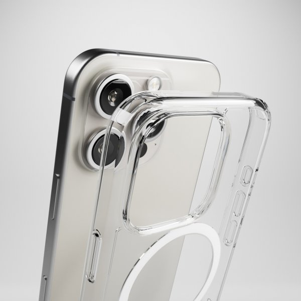 Puro iPhone 16 Pro Max Skal Impact Clear D3O MagSafe Transparent