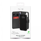 Puro iPhone 17 Fodral Wallet Stand Svart