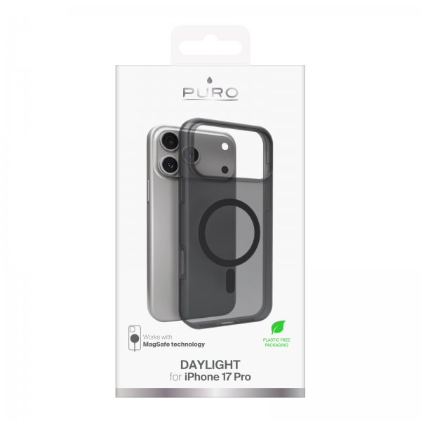Puro iPhone 17 Pro Skal Daylight MagSafe Svart