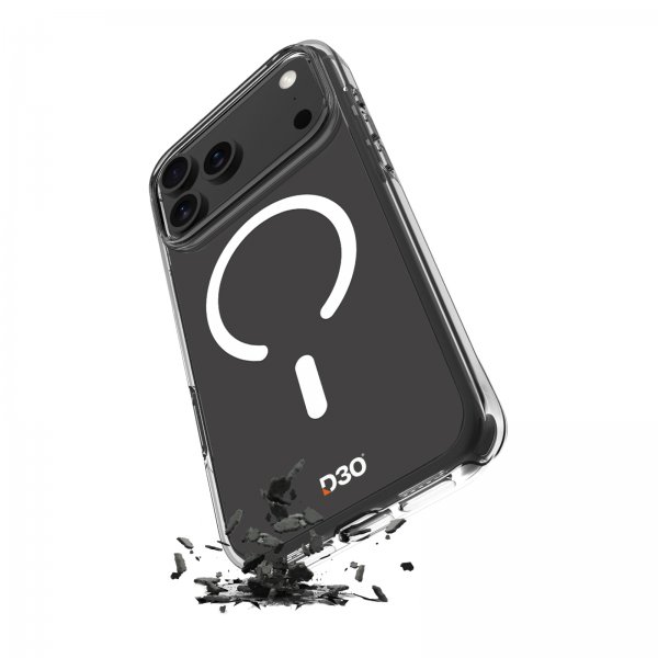 Puro iPhone 17 Pro Skal Impact Clear D3O MagSafe Transparent