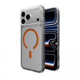 Puro iPhone 17 Pro Skal Lite Mag Transparent Orange