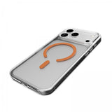 Puro iPhone 17 Pro Skal Lite Mag Transparent Orange