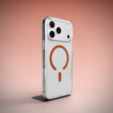 Puro iPhone 17 Pro Skal Lite Mag Transparent Orange