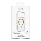 Puro iPhone 17 Pro Skal Lite Mag Transparent Orange