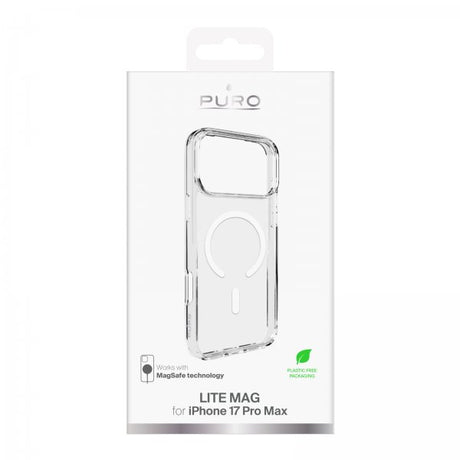 Puro iPhone 17 Pro Max Skal Lite Mag Transparent