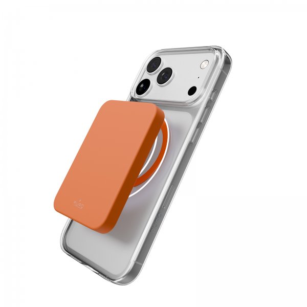 Puro iPhone 17 Pro Max Skal Lite Mag Transparent Orange