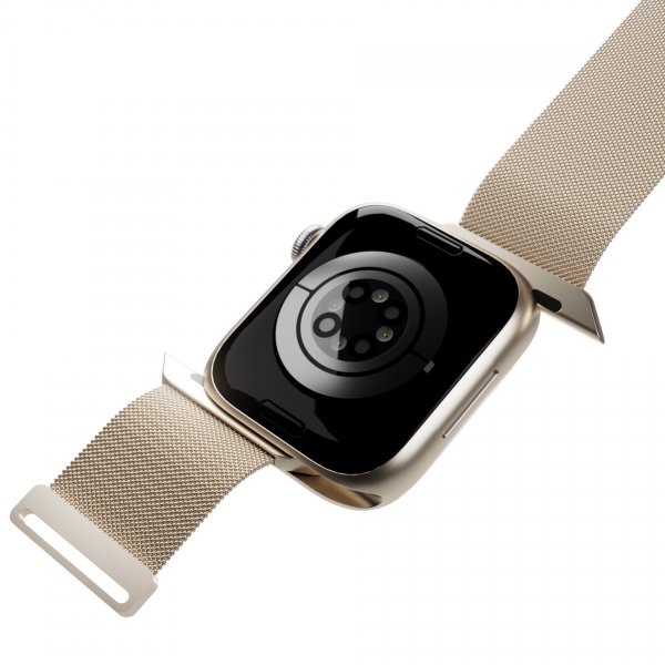 Puro Apple Watch 44/45/46mm/Ultra 49mm Armband Milanese Champagne