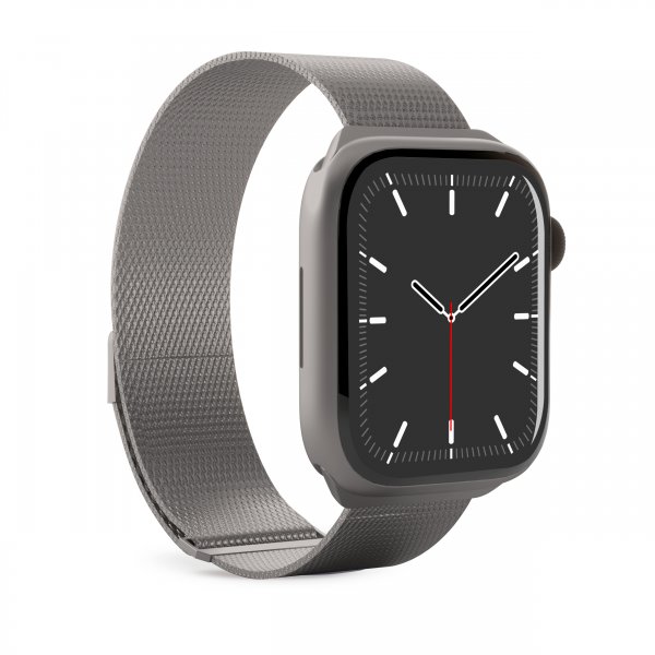 Puro Apple Watch 44/45/46mm/Ultra 49mm Armband Milanese Titanium
