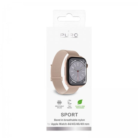 Puro Apple Watch 44/45/46mm/Ultra 49mm Armband Sport Strap Sandshell