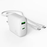 Puro Laddare med Kabel ProLite Kit USB-C 45W 1.2m Vit
