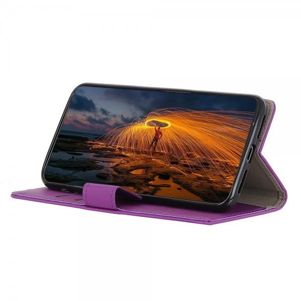 Realme GT Neo 2 Fodral Litchi Lila