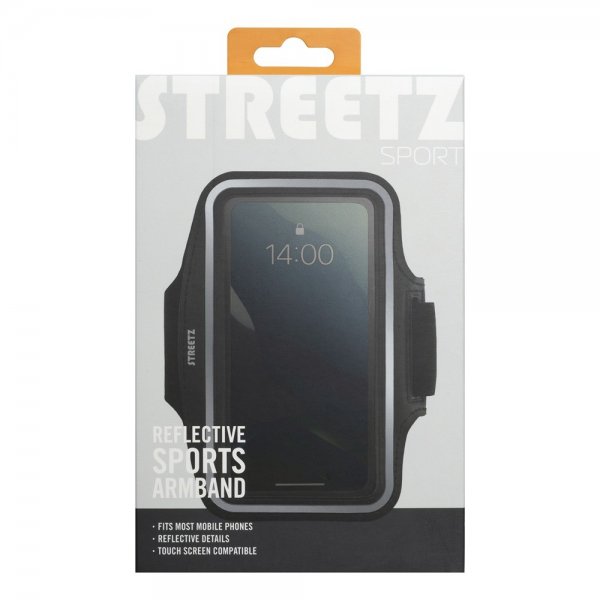 Streetz Reflective Sports Armband Svart