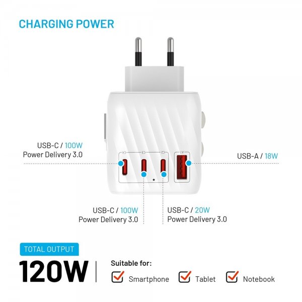 Fixed Reseladdare Voyager World Adapter 120W