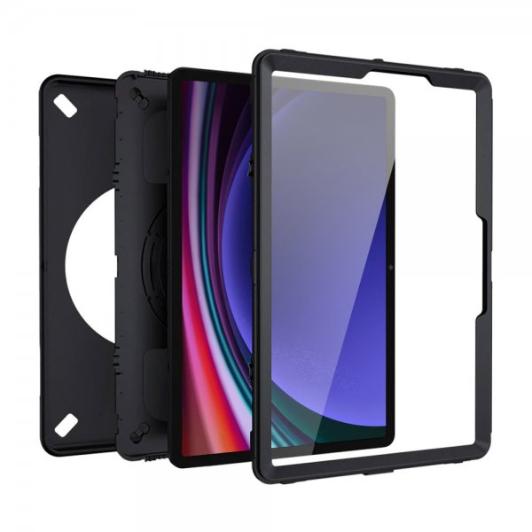 Armor-X Samsung Galaxy Tab S9 Plus Skal Rainproof Rugged Case Hand Strap Kickstand
