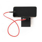 Usbepower ROCK dubbel USB-laddare 2-i-1 Fickladdare Svart