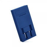 Usbepower ROCK dubbel USB-laddare - 2-i-1 Fickladdare Blå