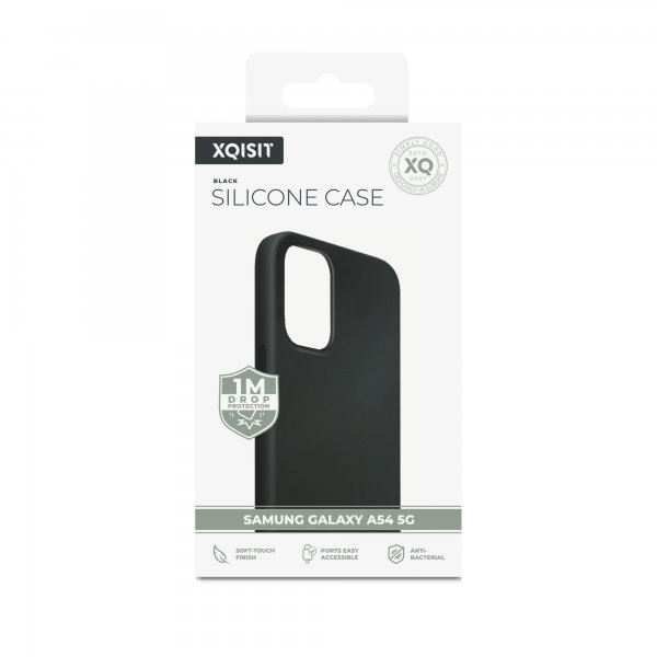Xqisit Samsung Galaxy A54 5G Skal Silicone Case Svart