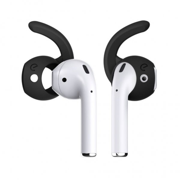 KeyBudz EarBuddyz Ear Hooks för AirPods och EarPods Svart