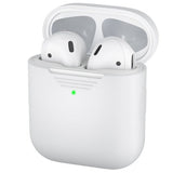 KeyBudz AirPods (1/2) Skal PodSkinz Skyddande silikonskal Vit