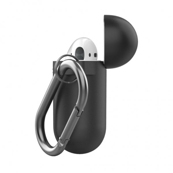 KeyBudz AirPods (1/2) Skal PodSkinz KeyChain Series Svart