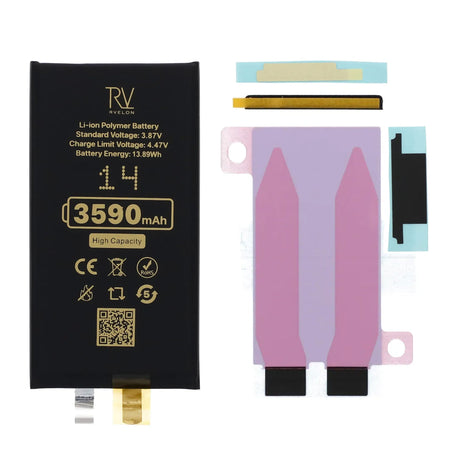 Rvelon Batteri till iPhone 14 3590mAh utan Flexkabel