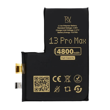 Rvelon Batteri till iPhone 13 Pro Max 4800mAh utan Flexkabel
