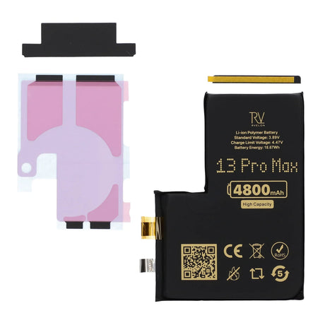 Rvelon Batteri till iPhone 13 Pro Max 4800mAh utan Flexkabel