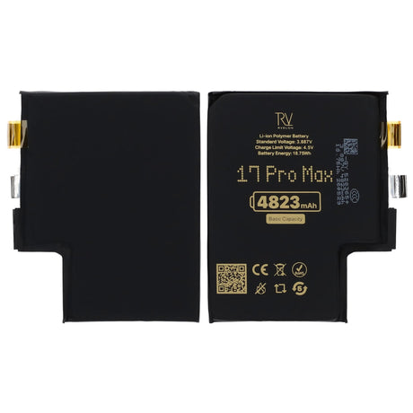 Rvelon Batteri till iPhone 17 Pro Max 4823mAh utan Flexkabel