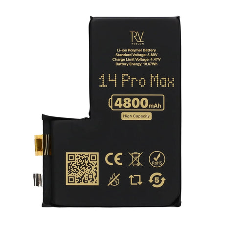 Rvelon Batteri till iPhone 14 Pro Max 4800mAh utan Flexkabel