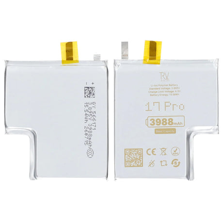 Rvelon Batteri till iPhone 17 Pro 3988mAh utan Flexkabel