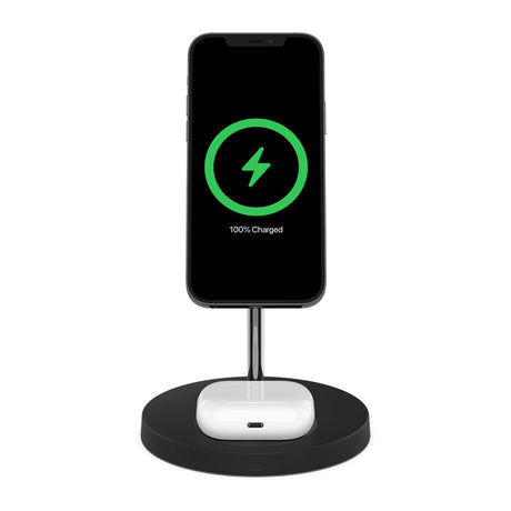 Rvelon 2-i-1 Trådlös Laddare 15W MagSafe
