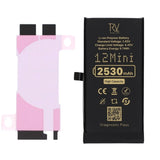 Rvelon Batteri för iPhone 12 Mini - 2530 mAh Högkapacitet
