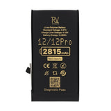 Rvelon Batteri för iPhone 12 och 12 Pro - 2815 mAh Originalkapacitet