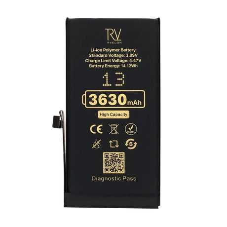 Rvelon Batteri för iPhone 13 - 3630 mAh Högkapacitet