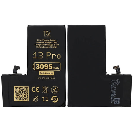 Rvelon Batteri för iPhone 13 Pro - 3095 mAh Originalkapacitet
