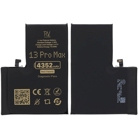 Rvelon Batteri för iPhone 13 Pro Max - 4352 mAh Originalkapacitet