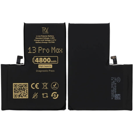 Rvelon Batteri för iPhone 13 Pro Max - 4800 mAh Högkapacitet