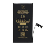 Rvelon Batteri för iPhone 15 - 3349 mAh Originalkapacitet