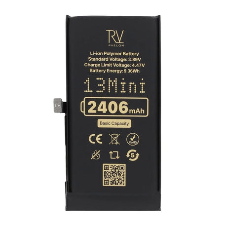 Rvelon Premium Batteri för iPhone 13 Mini - 2406mAh