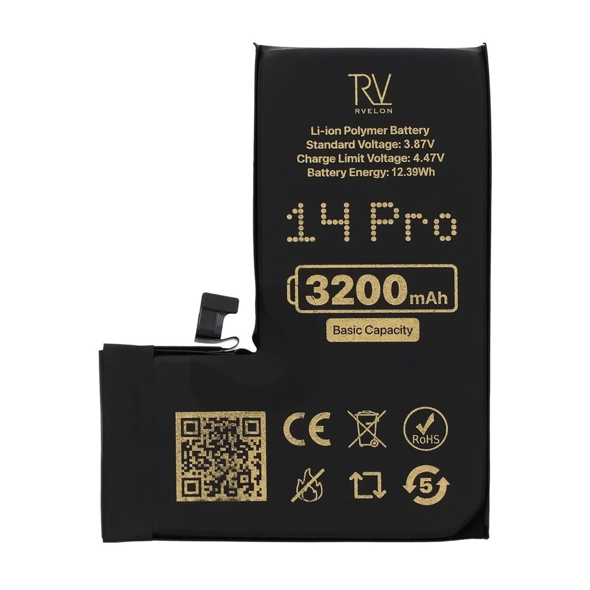 Rvelon Premium Batteri för iPhone 14 Pro - 3200mAh
