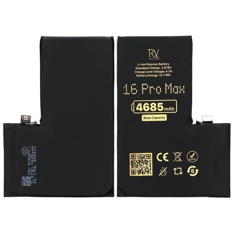 Rvelon Premium Batteri för iPhone 16 Pro Max - 4685 mAh