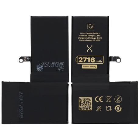 Rvelon Premium Batteri för iPhone X - 2716mAh