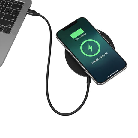 Rvelon Trådlös MagSafe Laddare med Stativ Qi2 15W USB-C Svart