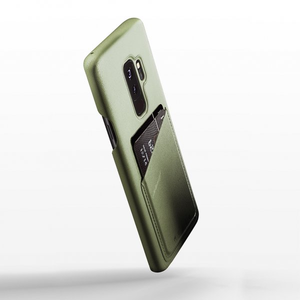 Mujjo Samsung Galaxy S9 Plus Skal Full Leather Wallet Case Svart