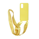 Samsung Galaxy S20 Skal Silikon med Halsband Gul