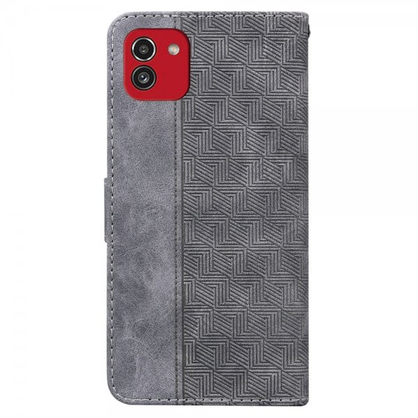 Samsung Galaxy A03 Fodral Mönstrat Grå