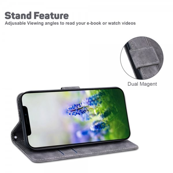 Samsung Galaxy A03 Fodral Mönstrat Grå